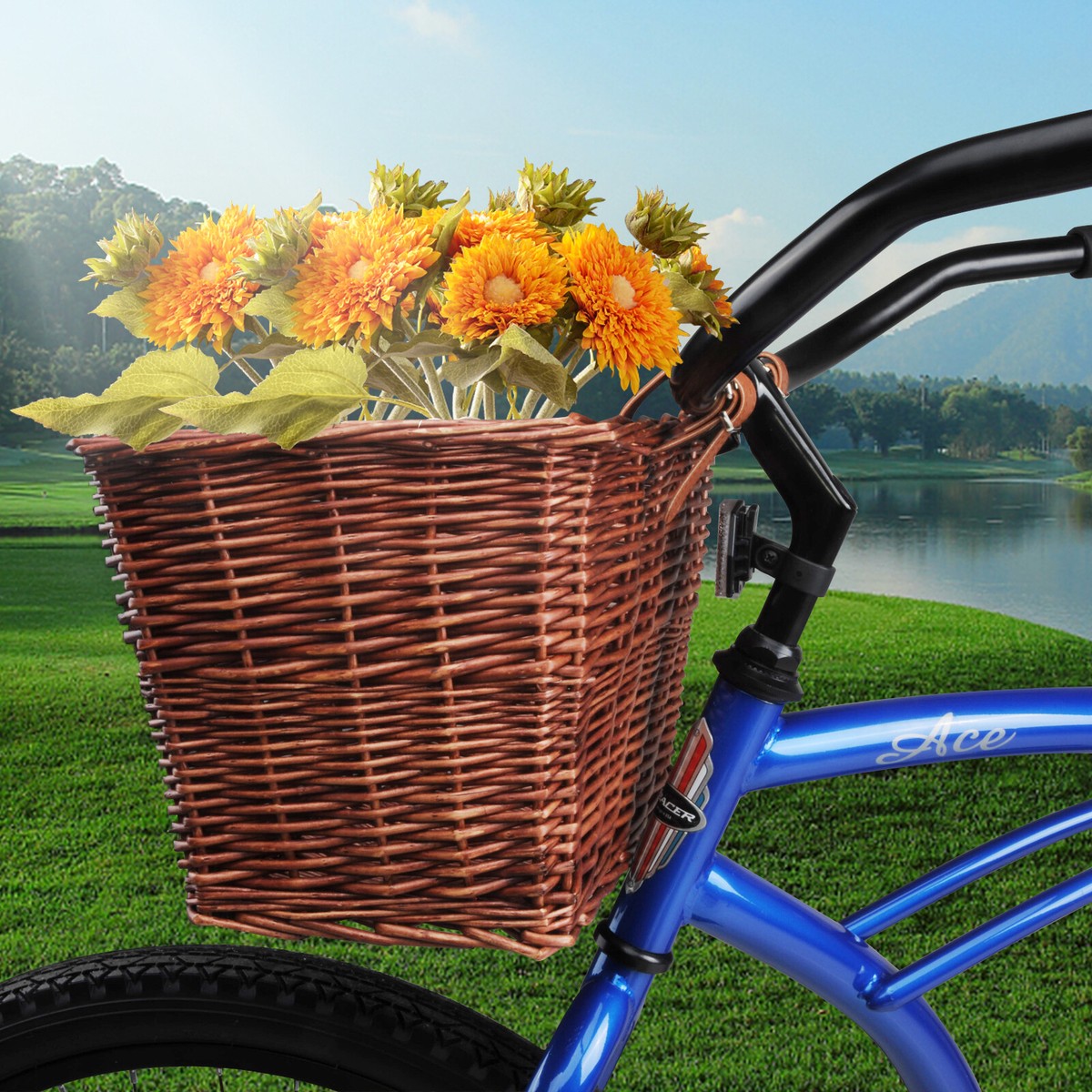 Beach Cruiser Bike For Women Bike Basket Rear Bike Basket Vintage