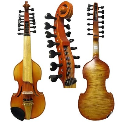 SONG Master 7×7 strings 14'' Viola d'Amore, 14 strings Violin old model