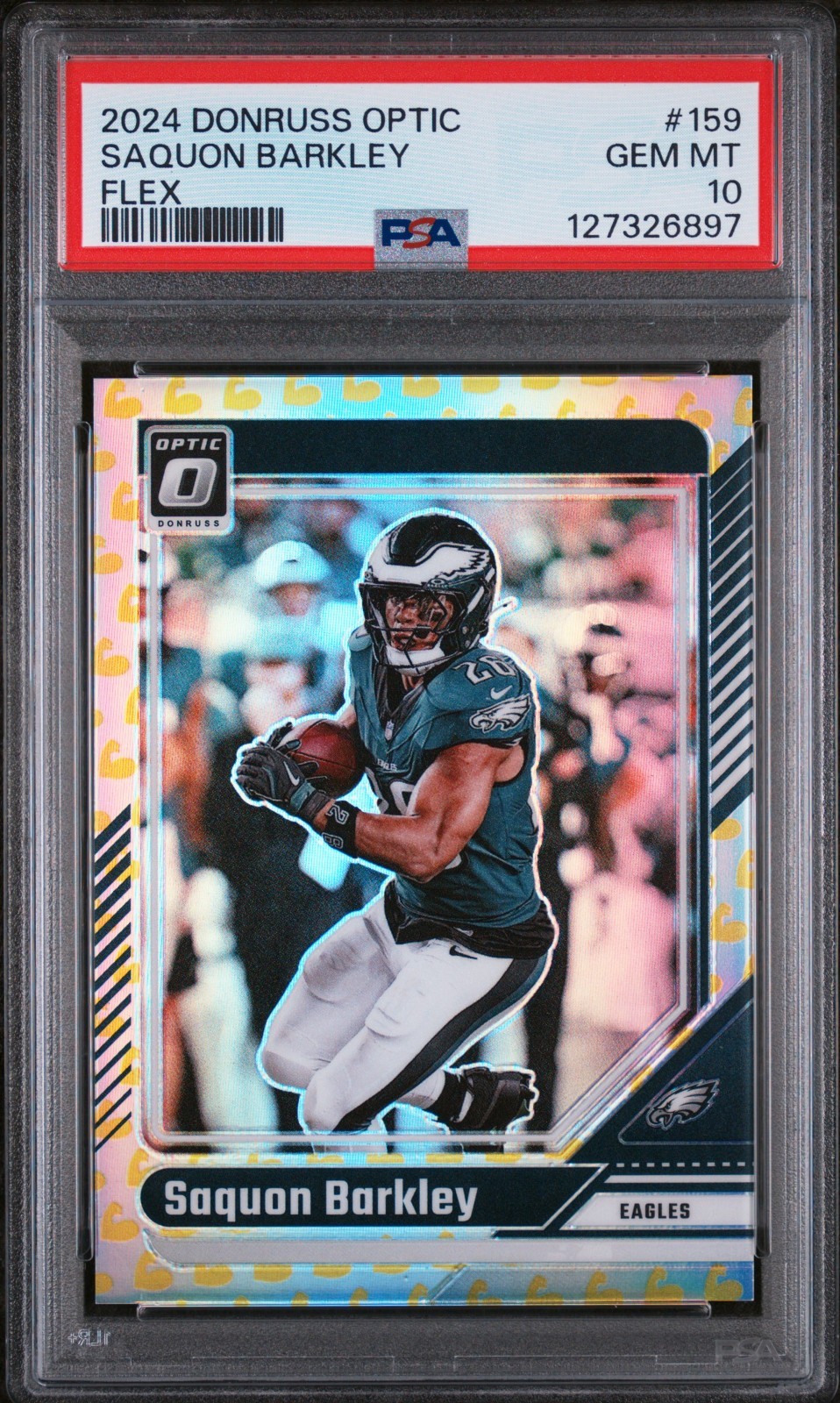Saquon Barkley 2024 Optic Flex 33/149 PSA 10 #159