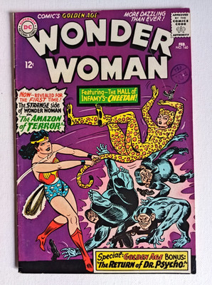 Wonder Woman  #160 | Silver Age | 1st SA Cheetah Key | DC Comics 1966 | FN