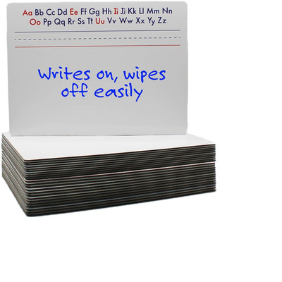 Alphabet Board 9 x 12 in 24 Pack Magnetic Two Sided Dry Erase for Writing