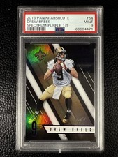 2016 Panini Absolute #54 Drew Brees Spectrum Purple 1/1 PSA 9