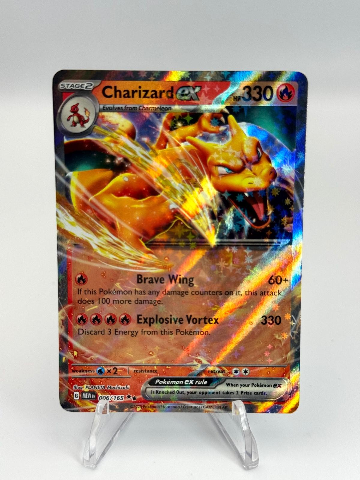 Charizard ex 006/165 Double Rare 151 Pokemon Holo Lightly Played