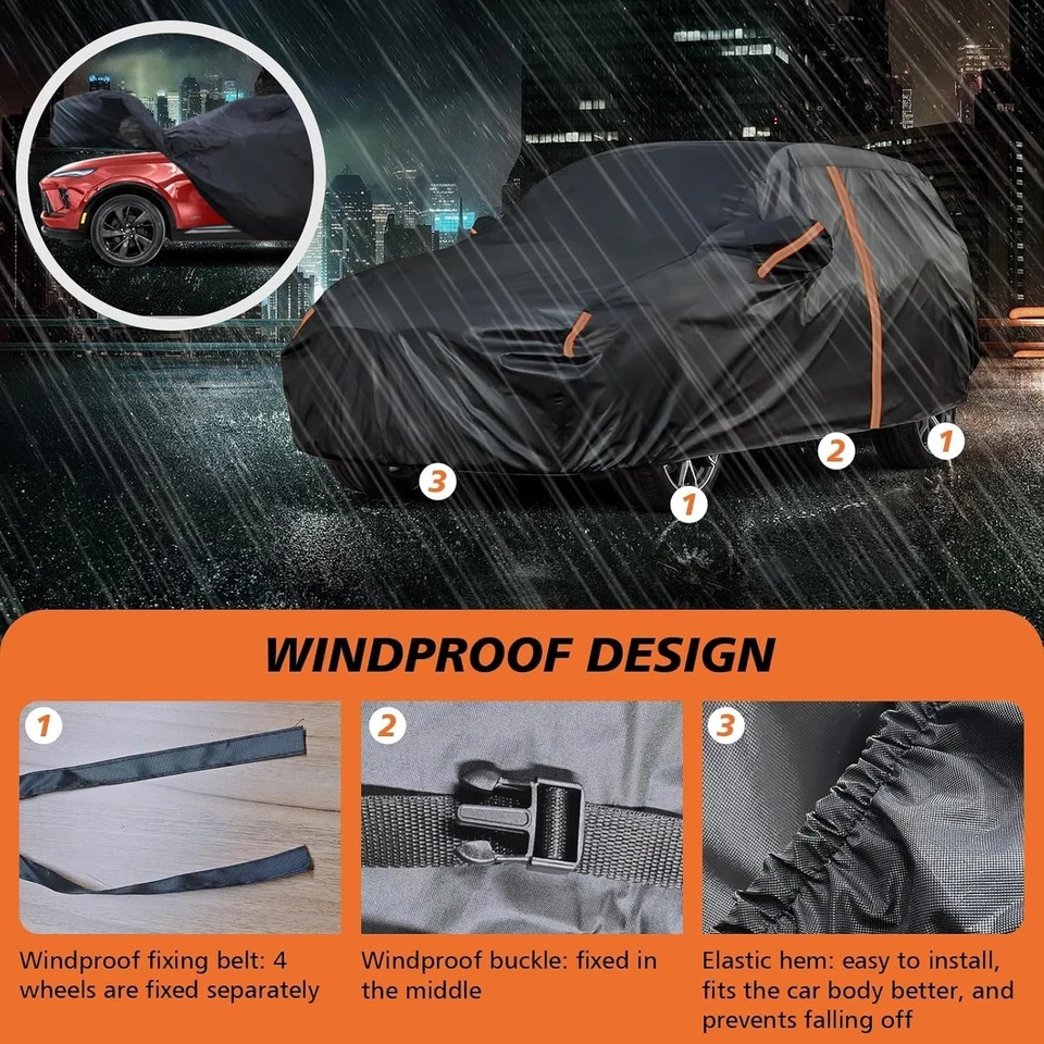 Car Cover For Cadillac Escalade ESV/EXT 2007-2020 with All Weather Protection - Image 4 of 4