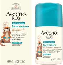 Aveeno Kids Daily Moisture Face Cream with Oat, Vitamin E B5, Moisturizing Cre