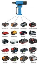 Gesipa tool adapter for various type of Batteries (CHOOSE YOUR BATTERY)