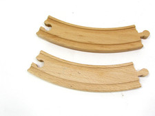 2 Replacement Curved track Thomas Brio Compatible Wooden Track