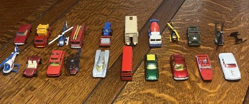 Vintage Corgi Juniors etc Job Lot Bundle Die Cast Toys Cars & Helicopters