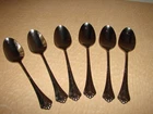 Vintage Oneida Community Royal Flute 6" Teaspoons Set (6) Stainless