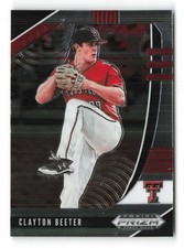 2020 Panini Prizm Draft Picks Clayton Beeter #PDP66 Texas Tech Red Raiders