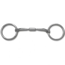 Myler MB 02 Comfort Snaffle Loose Ring Horse Bit - Level 1 Stainless Steel with