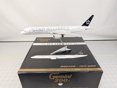US AIRWAYS Boeing 757-200 N935UW Flugzeugmodell Maßstab 1:200 Gemini Jets LESEN
