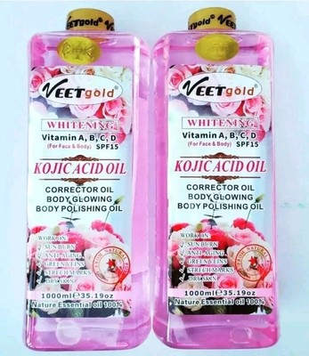 Veet Gold Kojic Acid Face Body Corrector Oil 1000ml X1