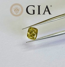 GIA Certified Natural Fancy Brown Greenish Yellow Cushion Diamond SI1 0.70ct 2171.43 per carat