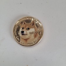 Moneda token coleccionable criptomoneda Dogecoin