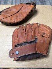 Vintage MICKEY MANTLE And Joe Collins Type Leather Baseball Gloves Barco