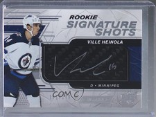 2019-20 Upper Deck Engrained Rookie Signature Shots /249 Ville Heinola Auto ku3