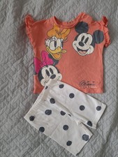 Disney Baby At George 2-piece Set 3-6M T-shirt and Shorts Minnie And Friends Set
