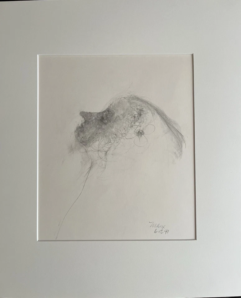 Original Robert Marx Graphite Drawing – Angel - Image 2 of 4