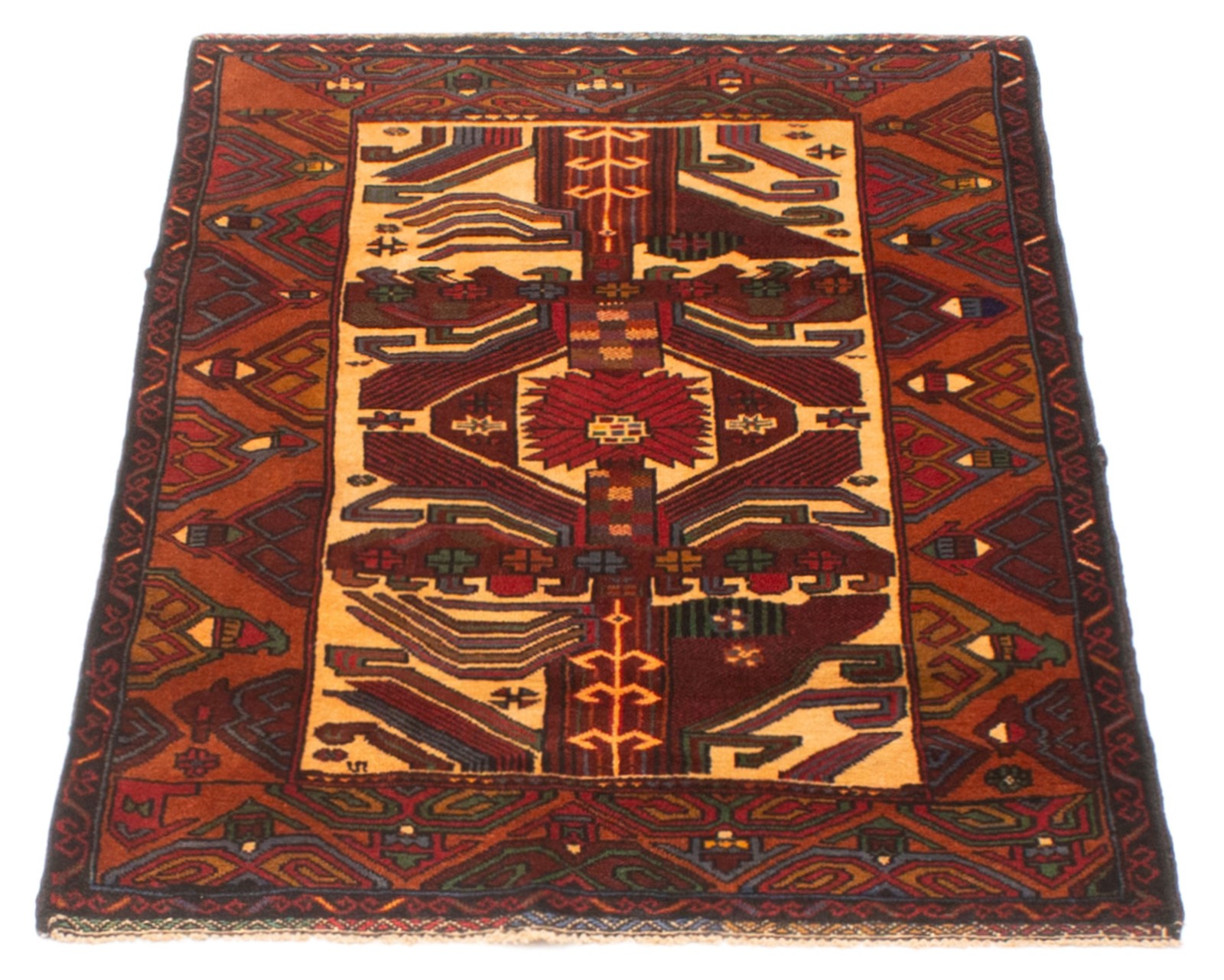 Traditional Vintage Hand-Knotted Oriental Carpet 2'9" x 4'5" Wool Area Rug