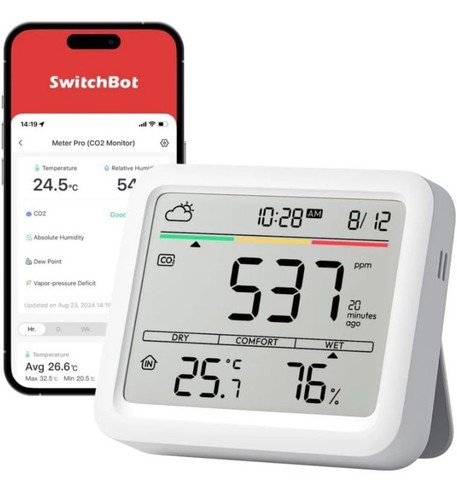 SwitchBot Meter Pro CO2- Messgerät Smarte