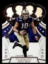 Jacob Eason 2020 Chronicles Draft Picks Crown Royale Card #40 Washington