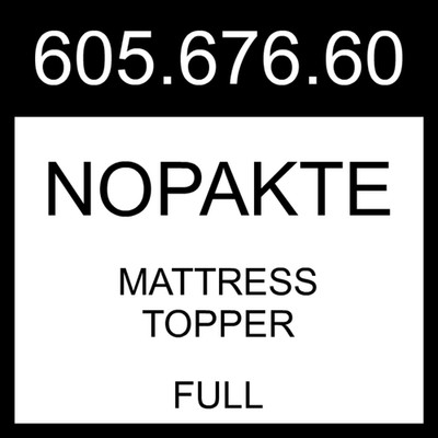 IKEA NOPAKTE Mattress Topper White  Full 605.676.60