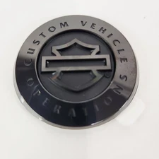 OEM Harley Black CVO Rear Fender Emblem Medallion Insert 2008–2023 Touring
