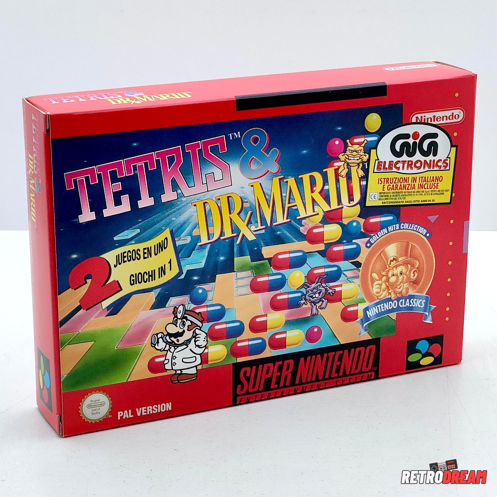 TETRIS DR MARIO - SUPER NINTENDO SNES PAL - NEUF NEW OLD S