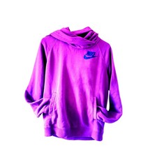 Nike Funnel Neck Hoodie Sweatshirt Burgundy Cozy Cowl Fleece Gorpcore Sporty Med