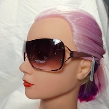 VINCE CAMUTO Oversized Brown Lens Wrap Sunglasses VC1000-RGDRS