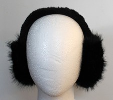 Fluffy Warm Earmuff Women Ear Warmer Adults Ear Muff Warm Ear Protector Black