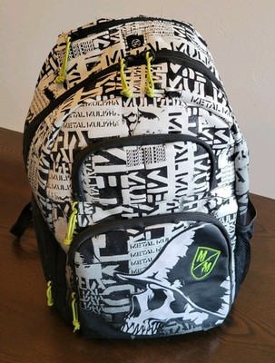 Rare Y2K Metal Mulisha Black Backpack Skate Skull Laptop School BMX
