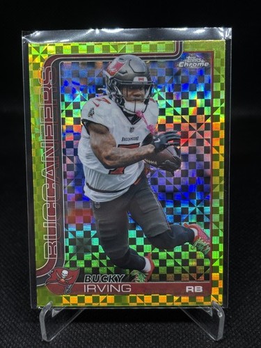 2025 Topps Chrome Football-Bucky Irving X- Fractor Buccaneers #285 RC