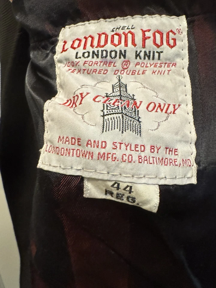 Vintage London Fog Maincoats Men’s Trench Coat 44R Double Breasted BaltimoreUSA - Image 4 of 4