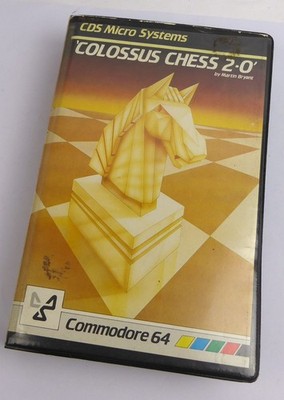 Commodore 64 C64 Spiel -- COLOSSUS CHESS 2.0 (CDS) -- Tape