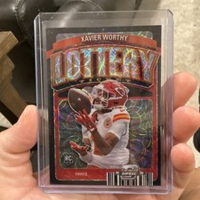 Xavier Worthy 2024 Panini Contenders Optic Lottery Ticket RC Black Scope 1/25 JM