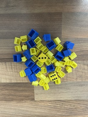 Monopoly: Die Simpsons 2003 Ersatzhäuser & Hotels Restposten mit Original Würfel Set