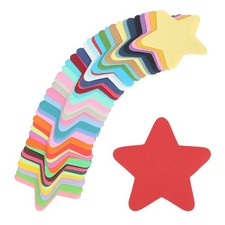 50 x Star Cutouts Paper Bulletin Board Decorations Multi-Color 3.4x3.4"