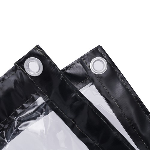 8x20FT PVC Clear Curtain Heavy Duty Vinyl Tarpaulin Rainproof Tarpaulin For Deck - Afbeelding 14 van 24