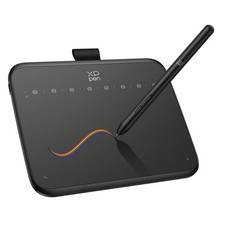 Ergonomic XPPen 6x4 Inch Graphic Tablet - 16K Sensitivity  Battery-Free Stylus