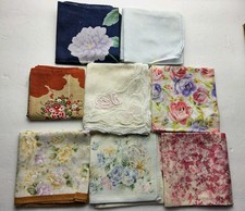 Nina Ricci, Unicraft, Etc Lot Of 8 Handkerchief Neckerchief Bandana Scarf