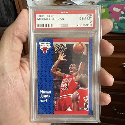 1991-92 Fleer - Michael Jordan #29 PSA10!! Rare Awesome Card!