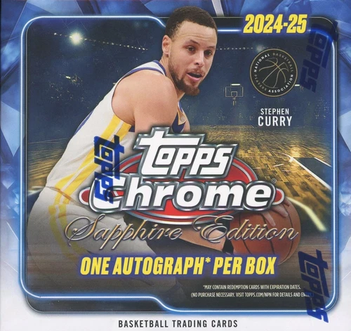 2024-25 Topps Chrome Sapphire Edition Basketball Factory Sealed Hobby Box