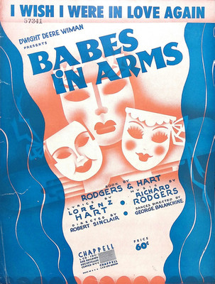 I Wish I Were In Love Again Sheet Music Babes In Arms 1937 Musical Rodgers Hart