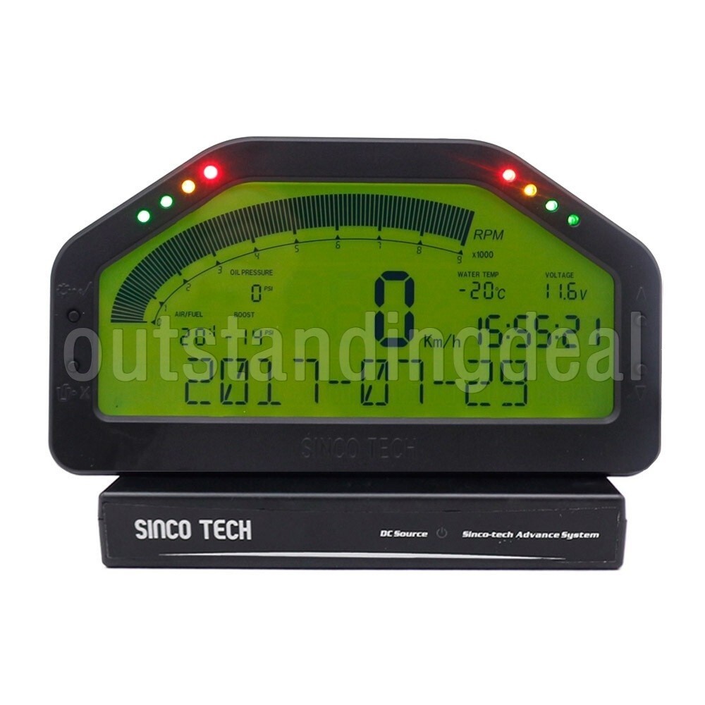 SINCOTECH DO904 Car Race Dash   Full Sensor Dashboard LCD   Gauge SZ *lg