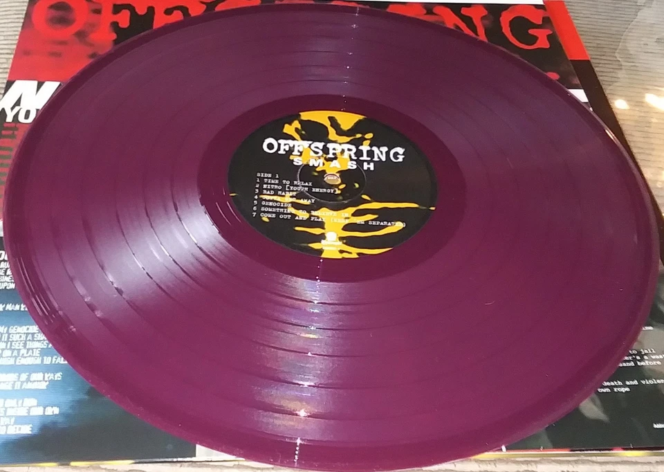 SMASH / THE OFFSPRING 2020 EPITAPH LP 86868-1 MAGENTA MIX ZIA EXCLUSIVE 1 of 500 - Image 4 of 4