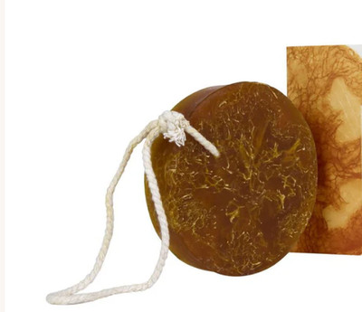 Sweet Orange Aromatherapy Loofah Soap   with Essential oil, Dead Sea Natural Raw