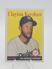 2019 Topps Archives Clayton Kershaw #51 Los Angeles Dodgers 1958 Retro Design