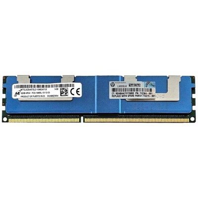 32GB 4Rx4 PC3-14900L Micron MT72JSZS4G72LZ-1G9E2A7CE PN:712384-081 Server RAM